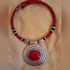 Red Tribal Necklace